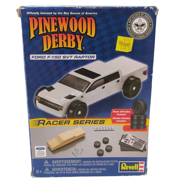 Revell Pinewood Derby Racer Series Ford F-150 SVT Raptor BSA set model 2014 New - Picture 1 of 6